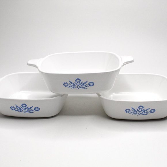 Corningware Other - CORNING WARE Blue Cornflower PETITE PAN set of 3